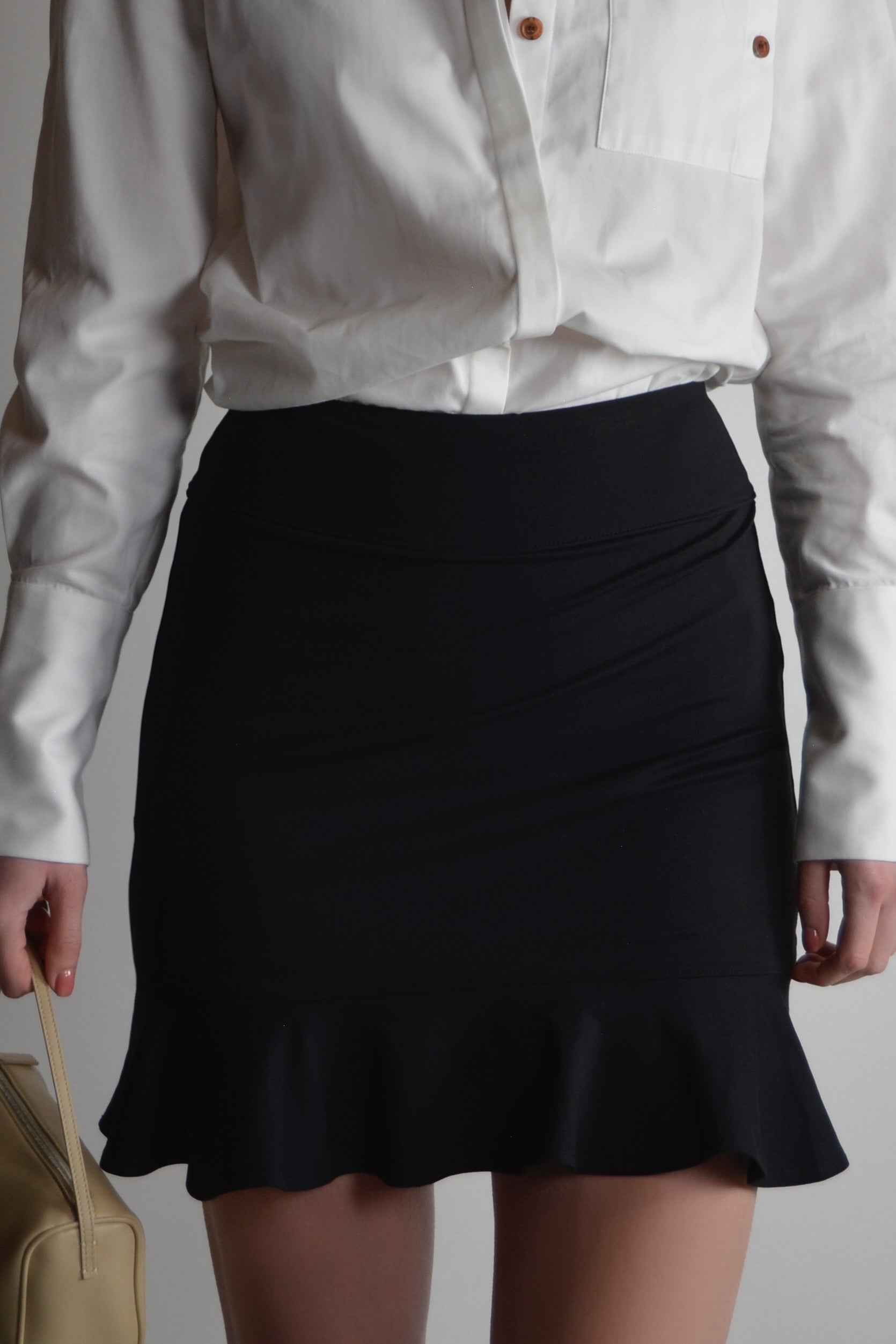 the garde women's black ruffle skort with pockets for tennis and golf
