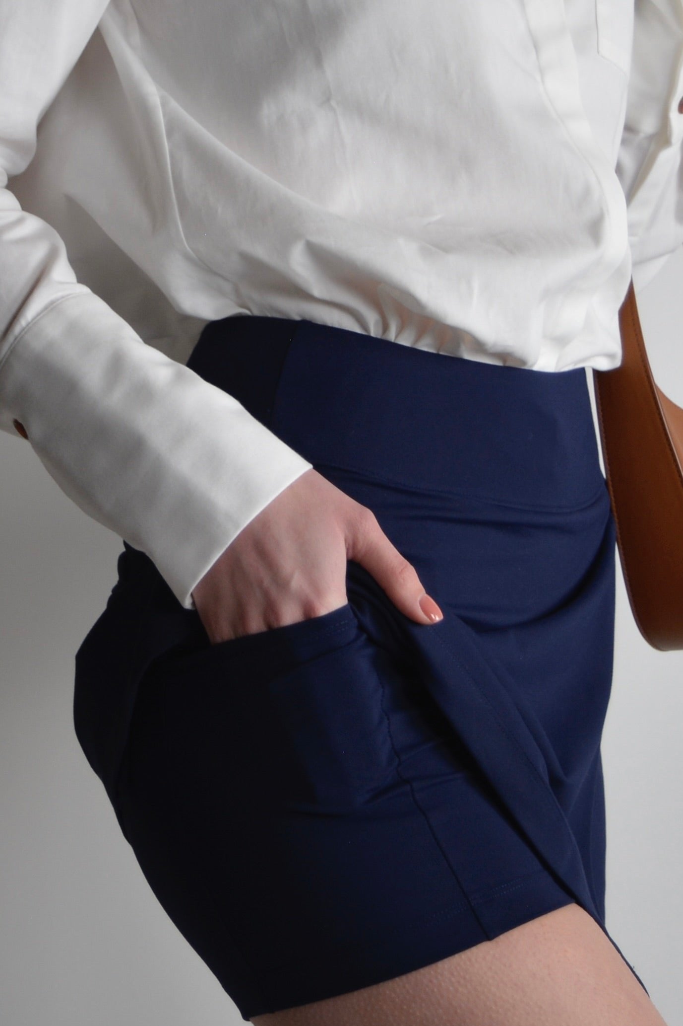 the garde women's 16 inch navy golf skirt with pockets
