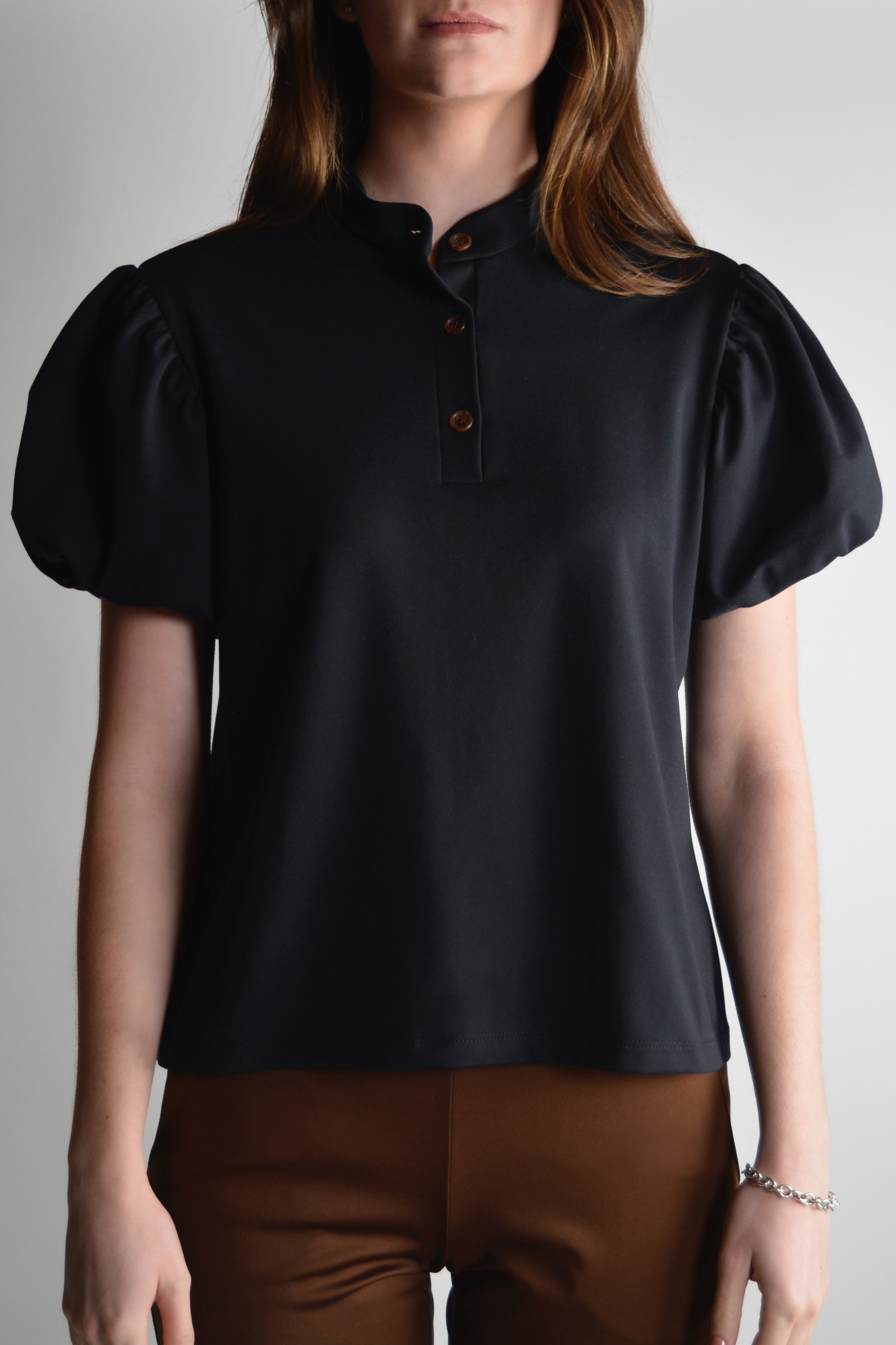 the garde women's golf and tennis puff sleeve polo