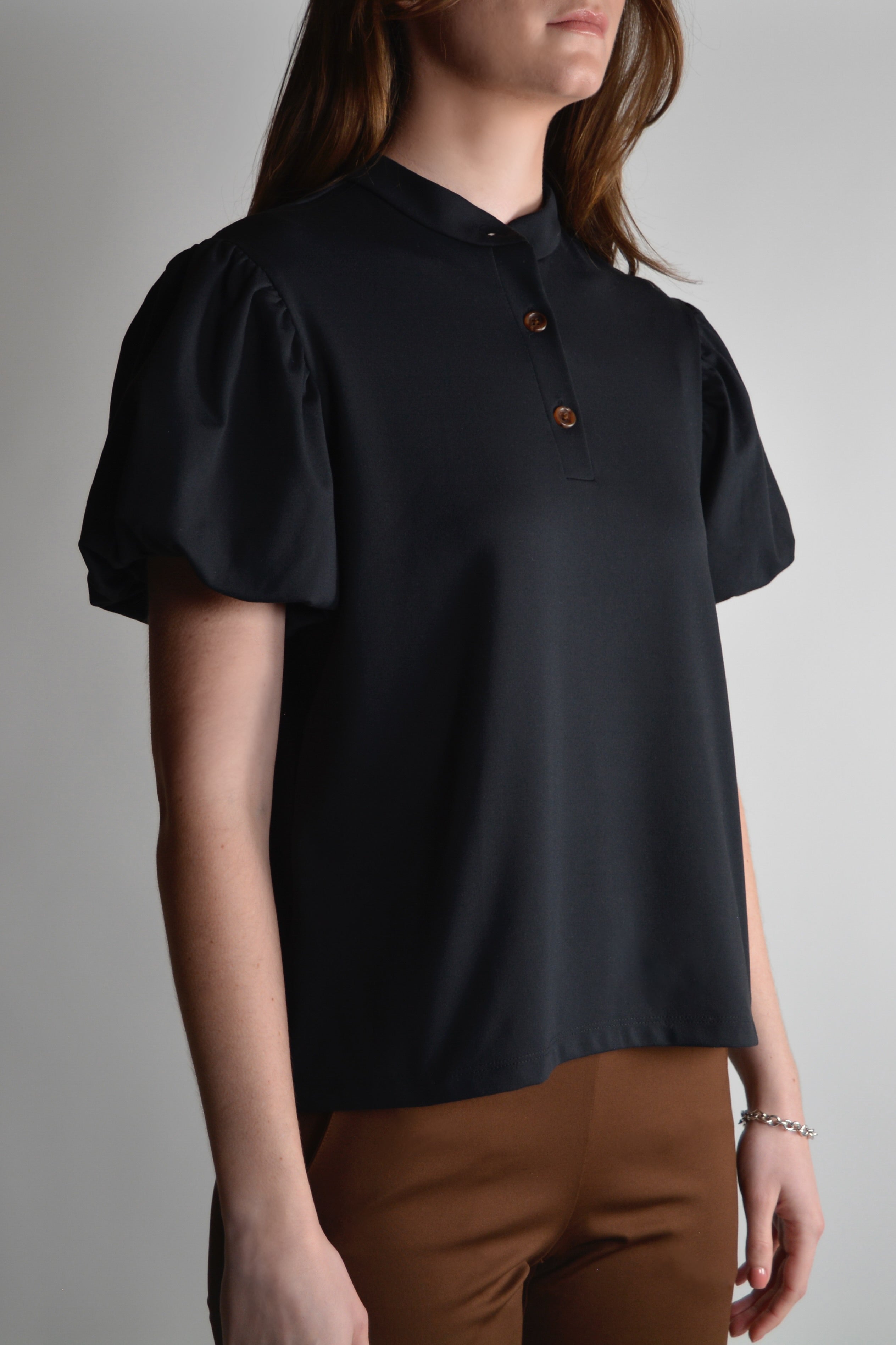 the garde women's golf and tennis puff sleeve polo