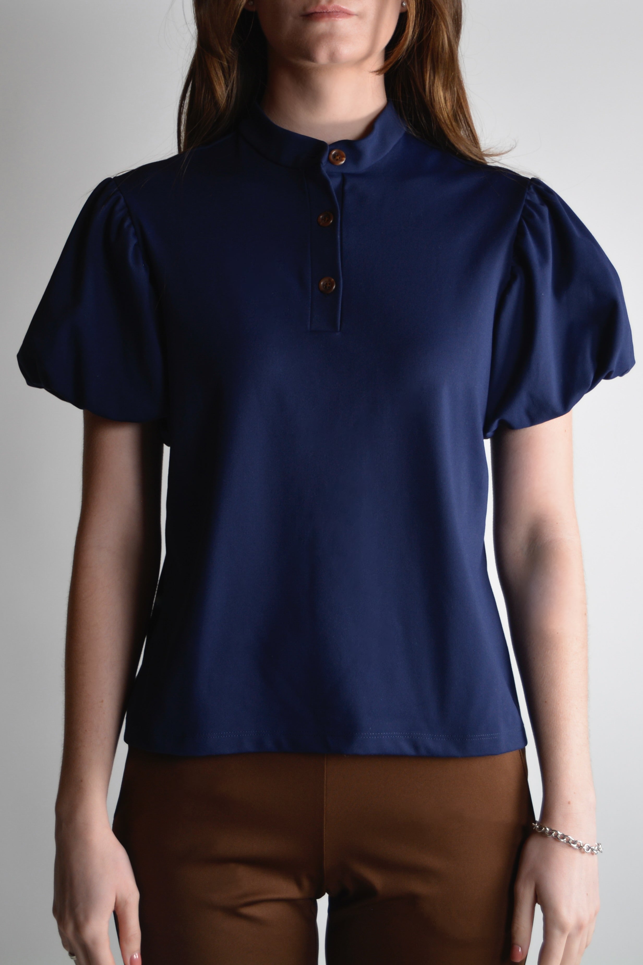 the garde women's golf and tennis puff sleeve polo