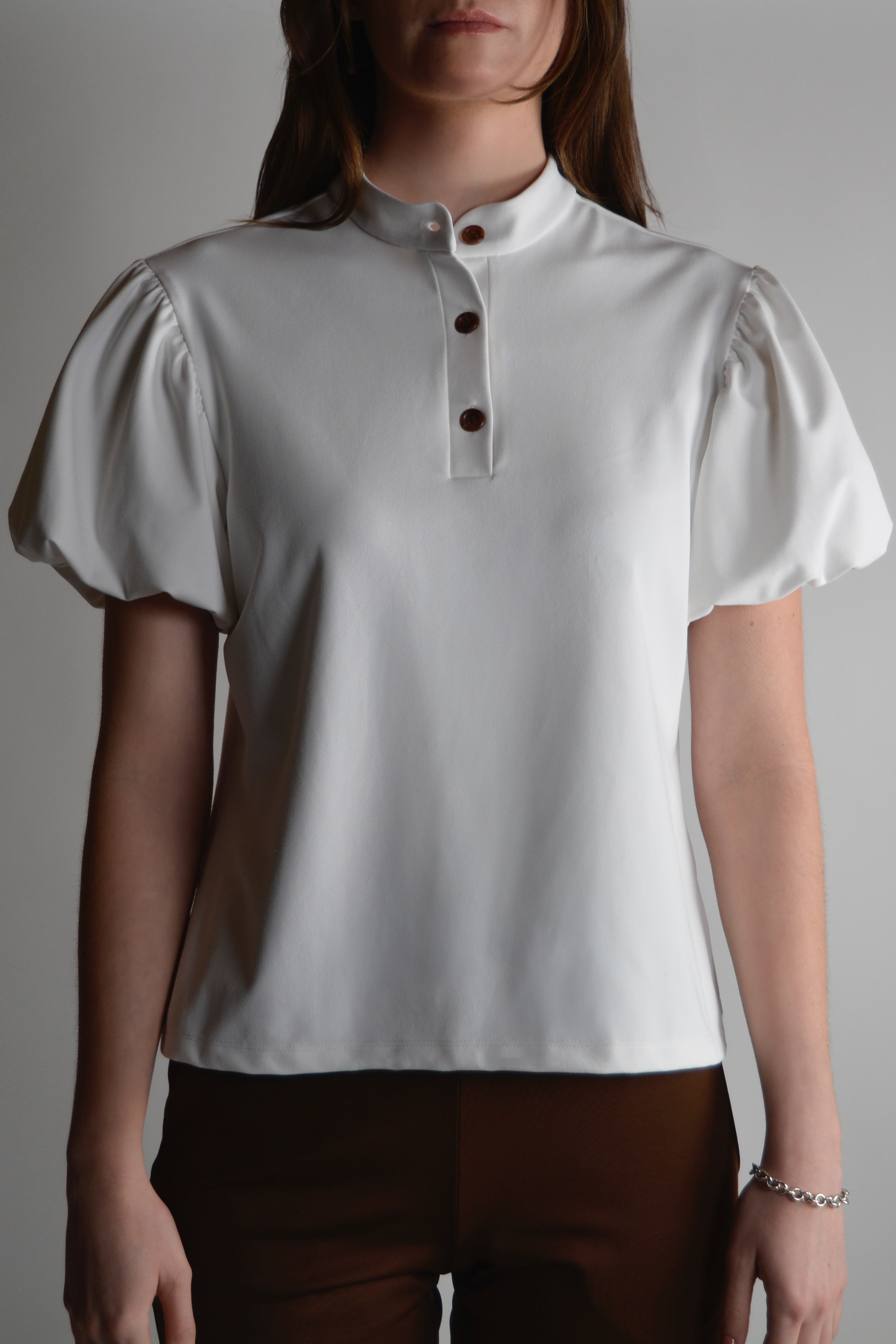the garde women's golf and tennis puff sleeve polo