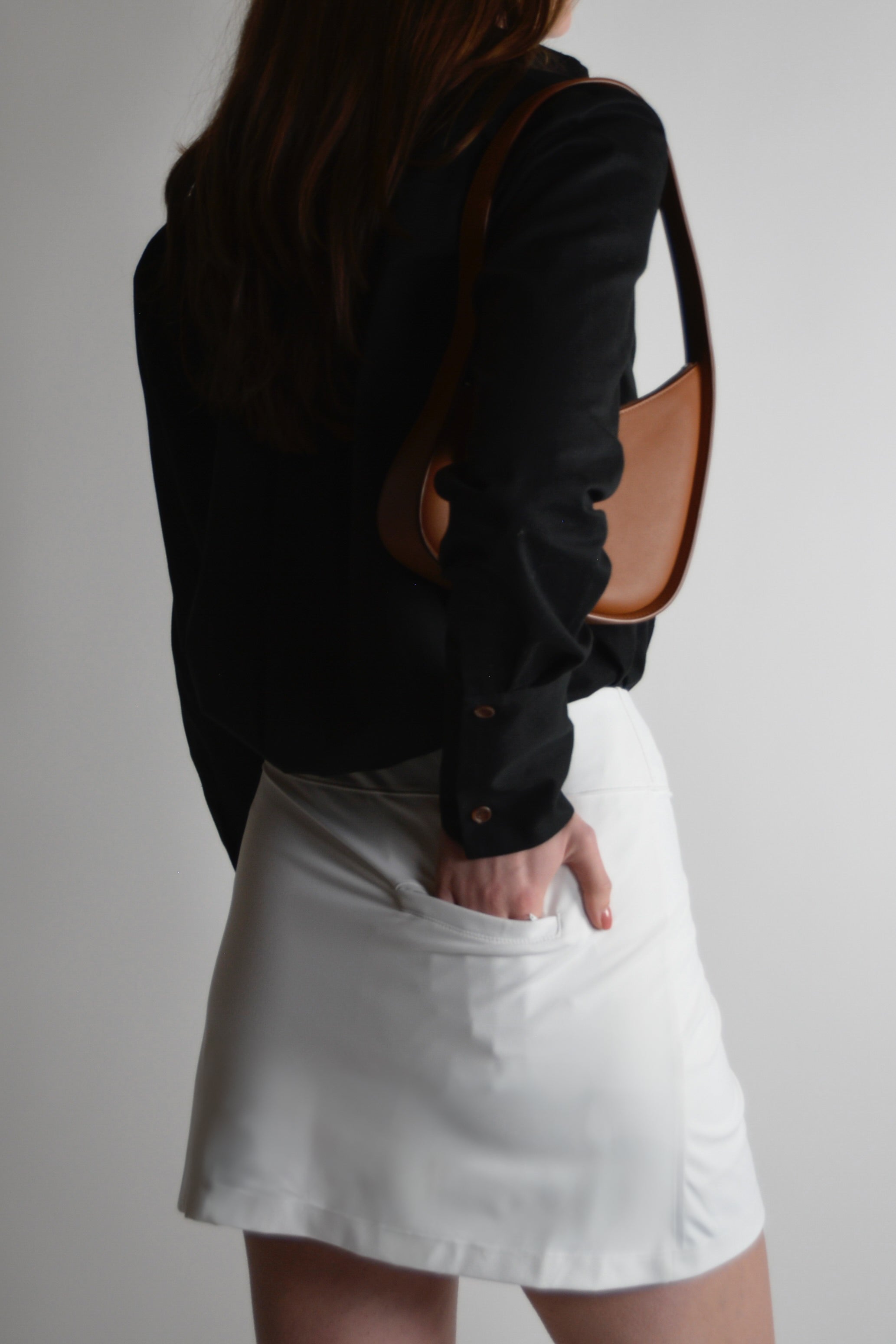 the garde women's 16 inch white golf skirt with pockets