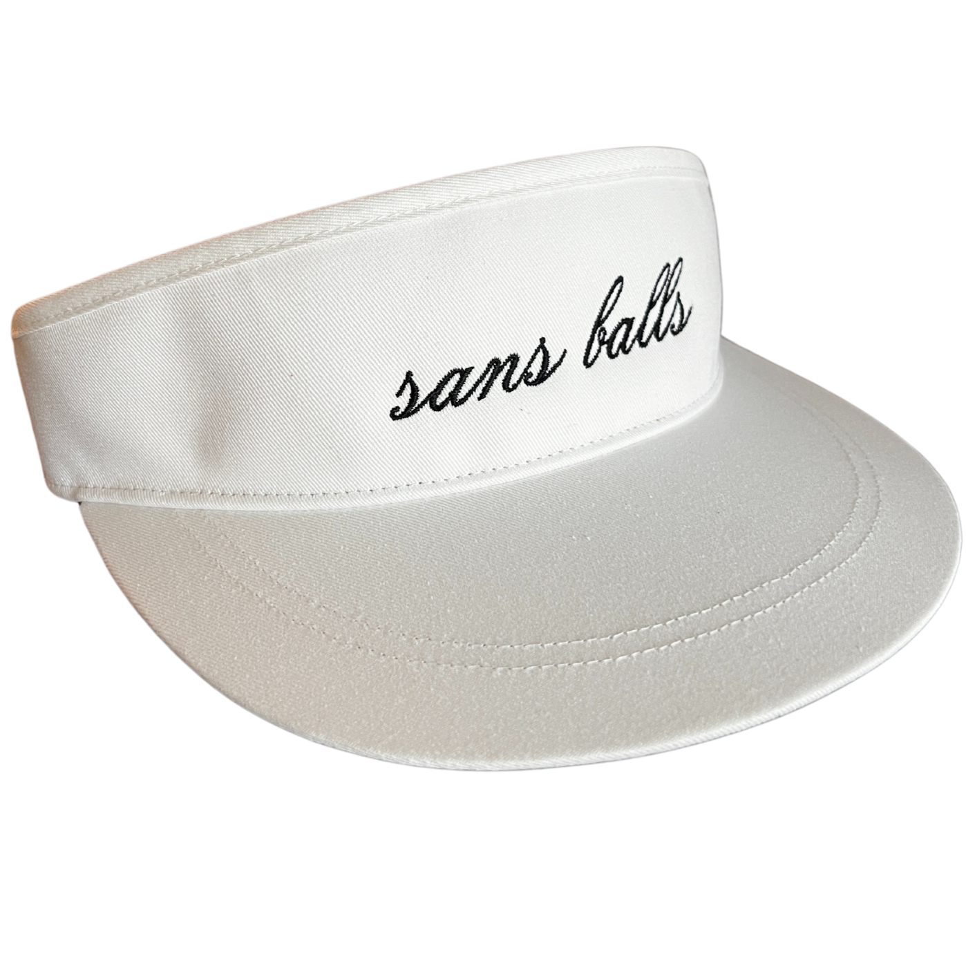 the garde white golf visor