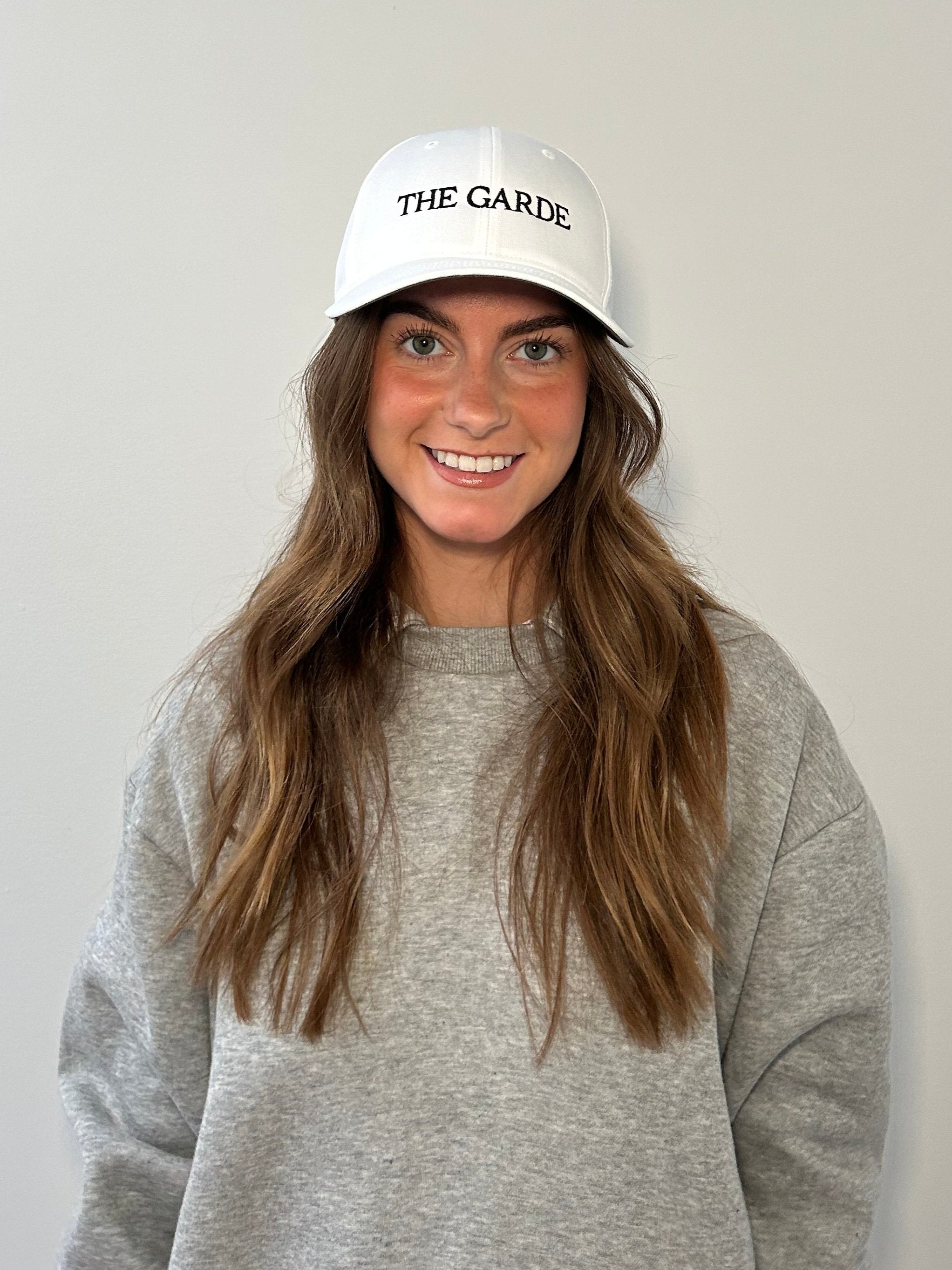 the garde white golf hat