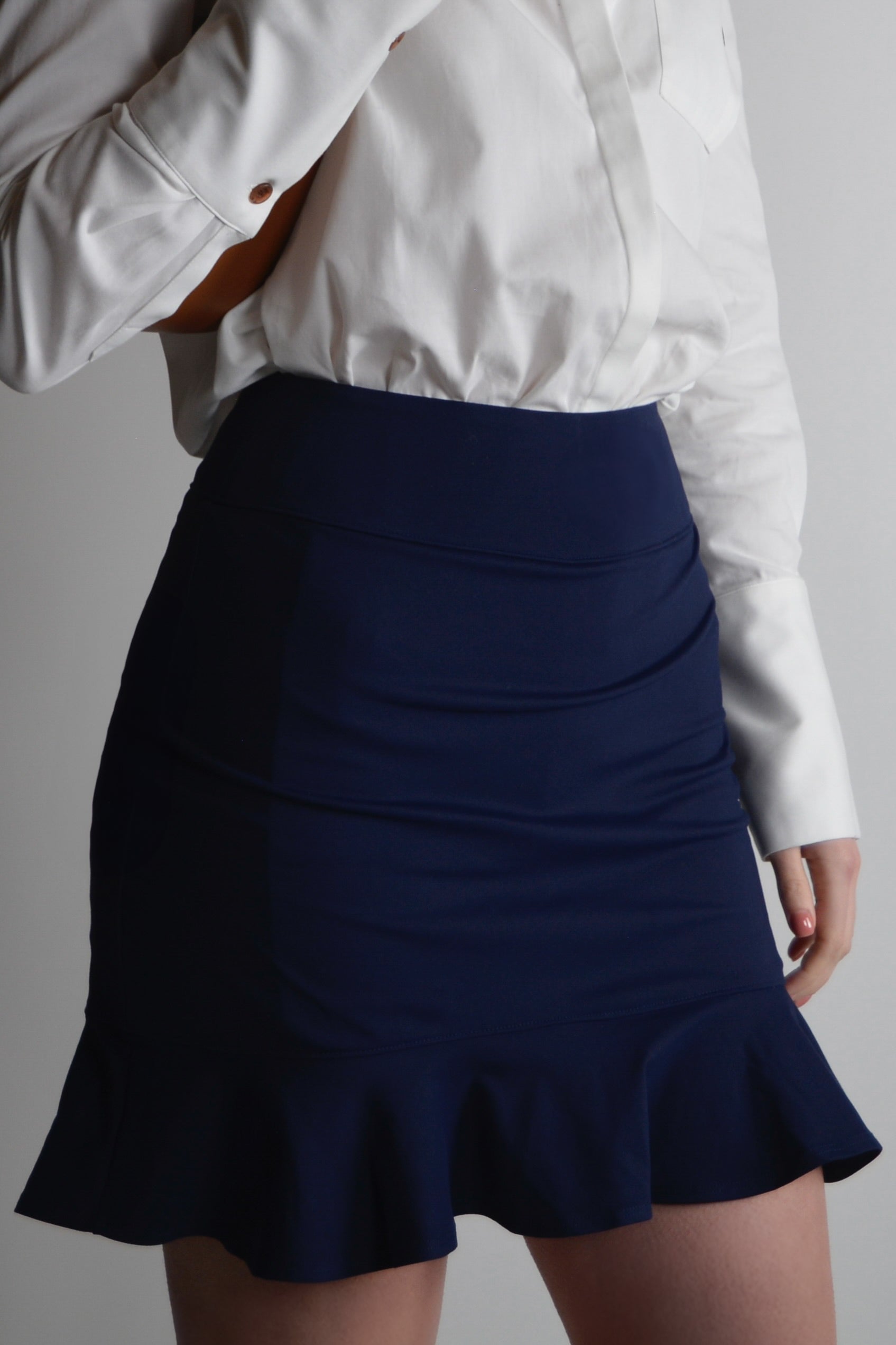 the garde women's navy ruffle skort with pockets for tennis and golf