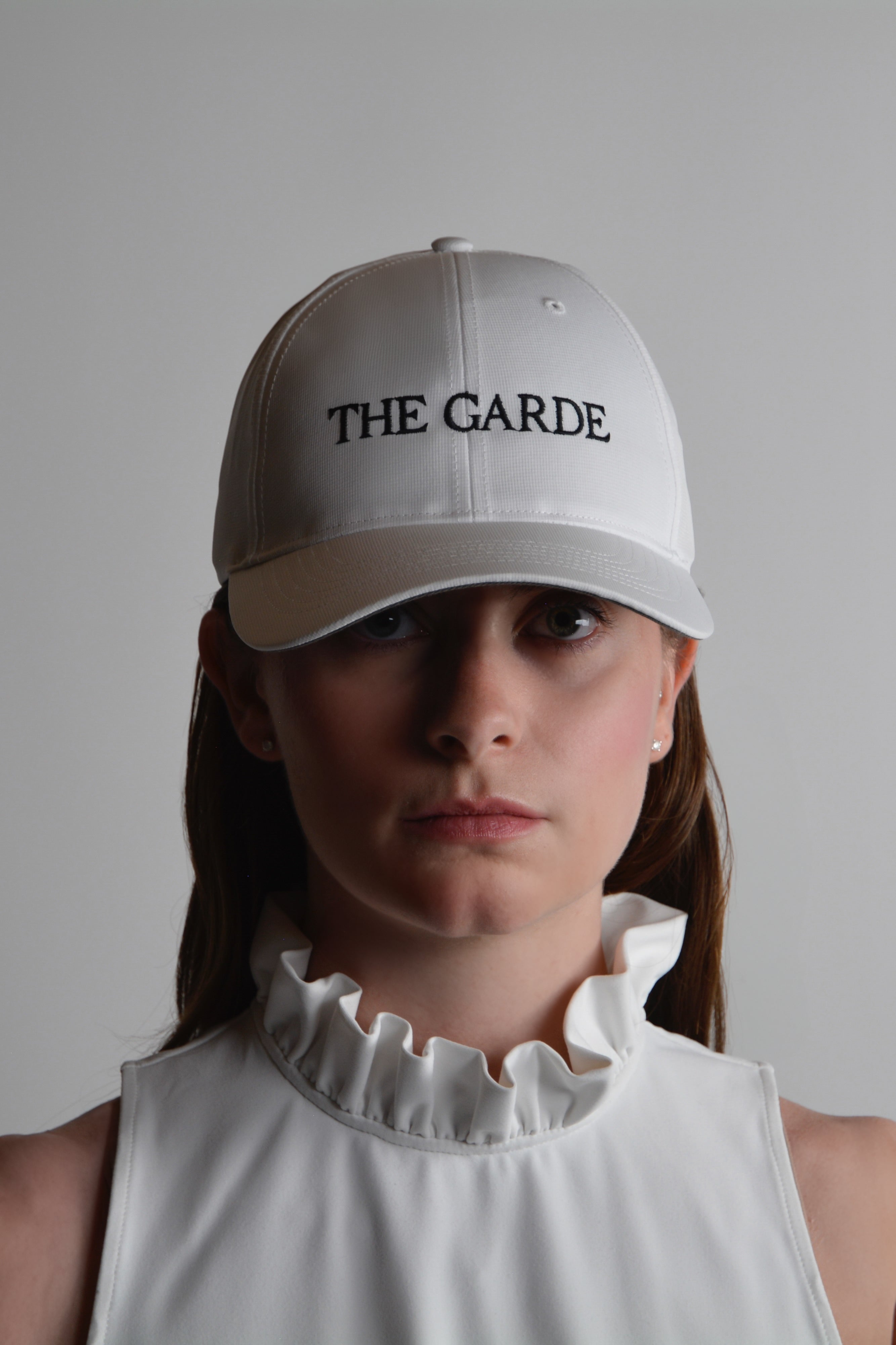 the garde white golf hat